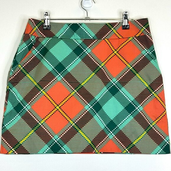 Loudmouth Golf Dresses & Skirts - Loudmouth Golf Ladies Skirt Skort Size 6 Plaid Multi-Color Stretch